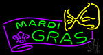 Mardi Grass Logo Neon Sign