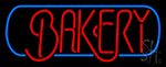 Bakery Blue Border Neon Sign
