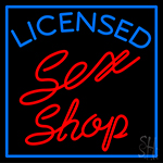 Licensed Sex Shop Neon Sign