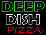 Deep Dish Pizza Neon Sign