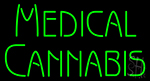 Green Medical Cannabis Neon Sign