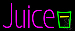 Juice & Glass Logo Neon Sign