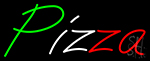 Pizza Italian Flag Colors Neon Sign