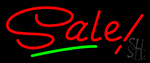 Red Sale With Green Line Neon Sign