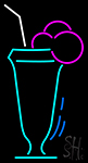 Soda Glass Turquoise Logo Neon Sign