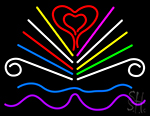 Love Book Logo Neon Sign