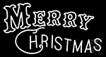 Merry Christmas Logo Neon Sign