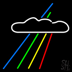 Rainbow And Cloud Neon Sign