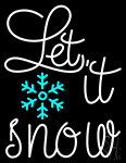 Sign Let It Snow Neon Sign