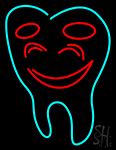 Smiley Teeth Logo Neon Sign