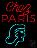 Chez Paris Girl Logo Neon Sign