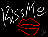Kiss Me With Lips Neon Sign