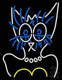 Lady Cat Logo Neon Sign