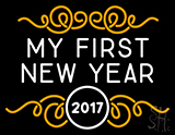 My First New Year Neon Sign