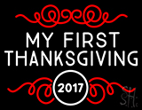 My First Thanksgiving Neon Sign
