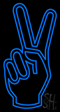 Peace Icon Logo Neon Sign