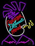 Rocker Head Logo Neon Sign