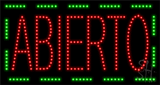 Abierto Animated LED Sign