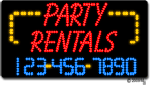 Party Rentals Phone Number Changeable Animated LED Sign