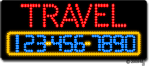 Travel Phone Number Changeable Animated LED Sign