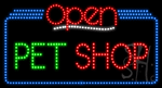 Pet Shop Open Animated LED Sign