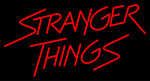 Red Stranger Things Logo Neon Sign