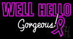 Witham Well Hello Gorgeous Header Neon Sign