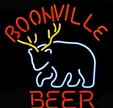Boonville Deer Logo Neon Sign