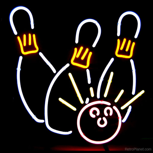 Bowling Game Neon Sign