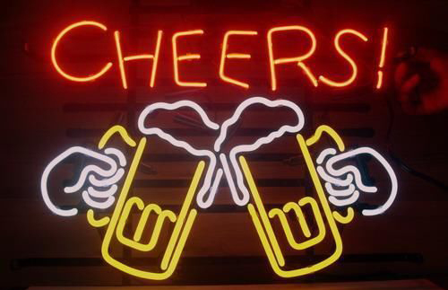 Cheers Beer Logo Neon Sign