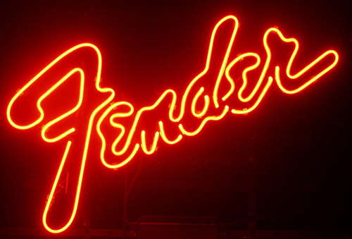 Fender Logo Neon Sign