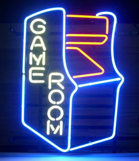 Gameroom Retro Logo Neon Sign