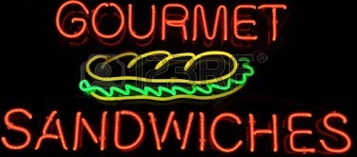 Gourmet Sandwiches Logo Neon Sign.Jpg