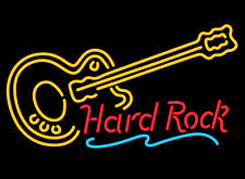 Hard Rock With Guitar Neon Sign