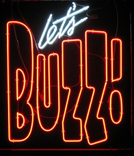 Lets Buzz Logo Neon Sign