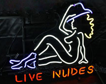 Live Nudes Girl Neon Sign