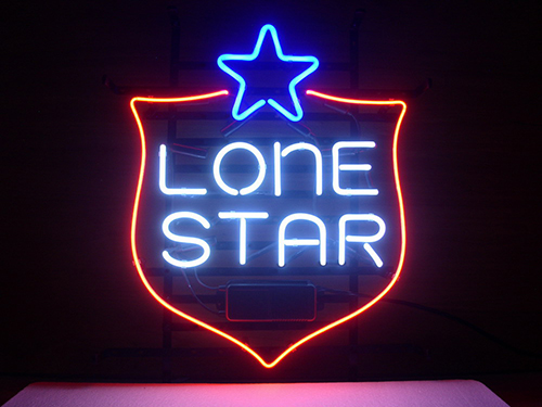Lone Star Logo Neon Sign