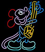 Mickey Mouse Logo Neon Sign