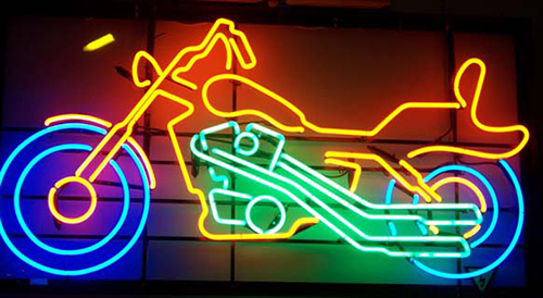 Multi Color Bike Neon Sign