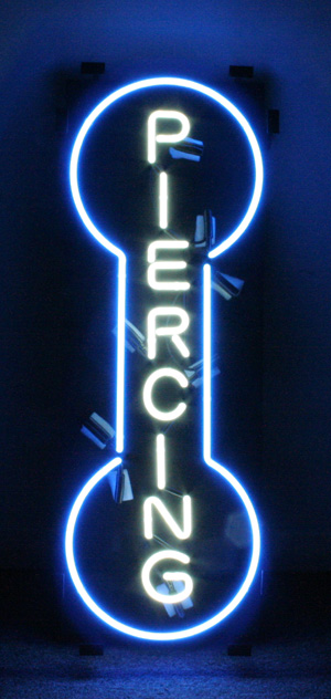 Piercing Logo Neon Sign