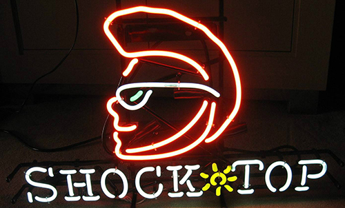 Shock Top Beer Logo Neon Sign
