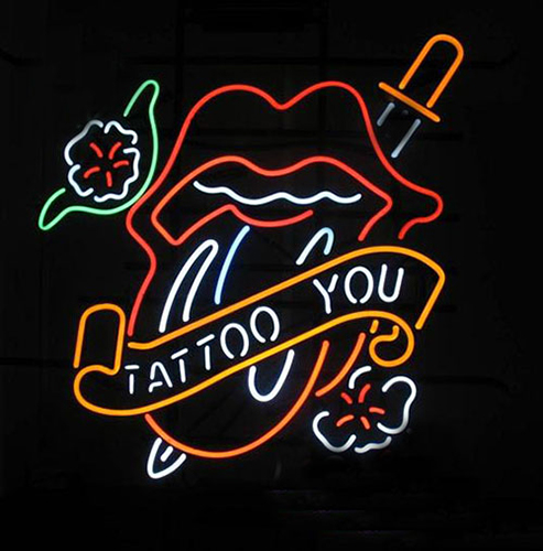 Tattoo You Logo Neon Sign