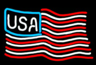 Usa Flag Neon Sign