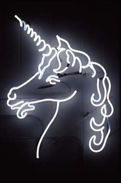 White Horse Logo Neon Sign