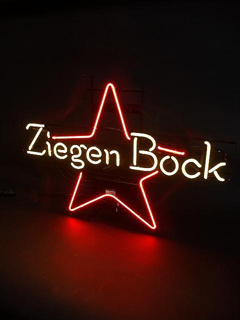Ziegen Bock Star Logo Neon Sign