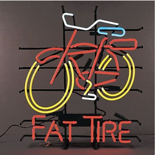 Fat Tire Bicycle Neon Sign