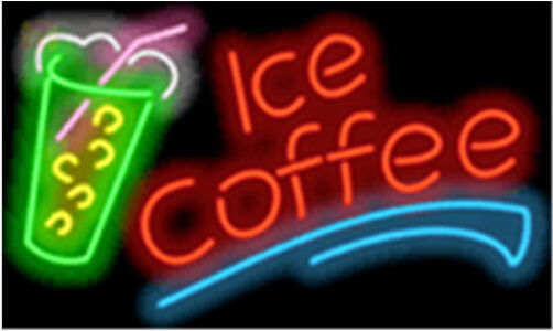 Ice Coffee Deit Catering Cafe Neon Sign