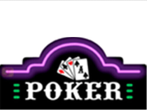 Poker Neon Sign