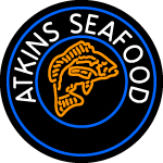 Custom Atkins Seafood Neon Sign 1