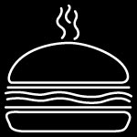 Custom Burger Logo Neon Sign 2